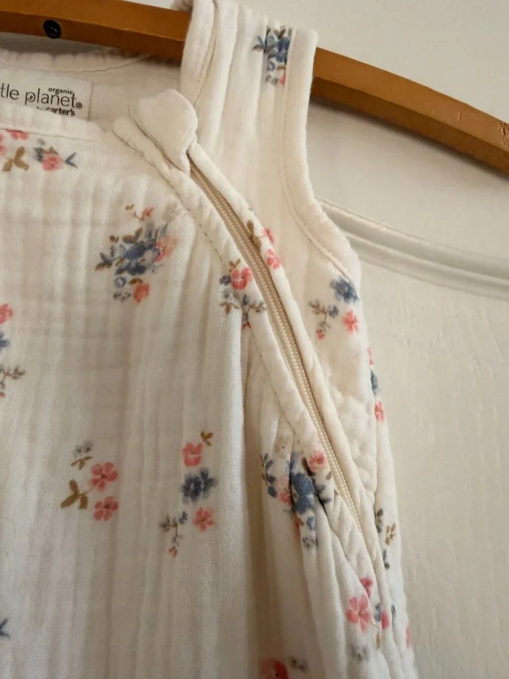 Little Planet (by Carters) Flower Print Muslin Sleep Sack - Size S (0-6 months)